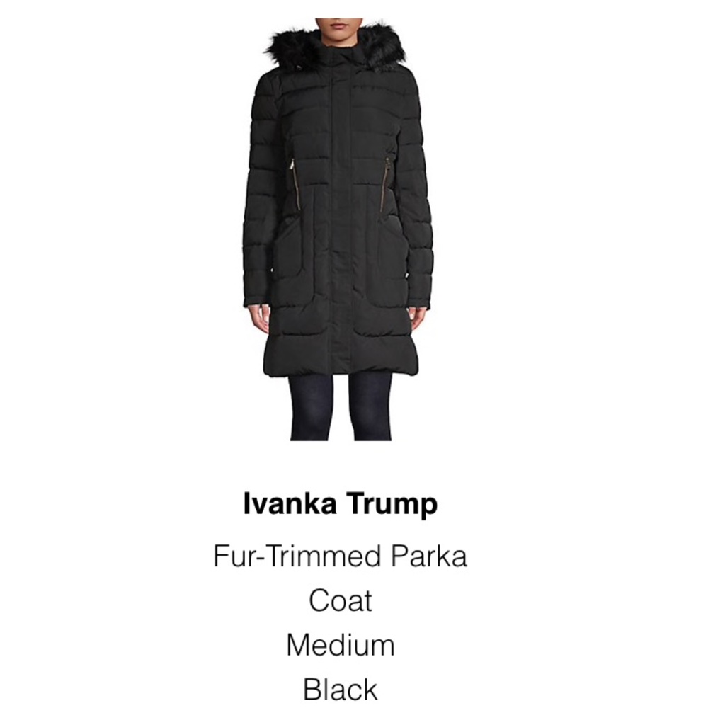 Ivanka Trump Fur (faux)- Trimmed Puffer Park Coat
